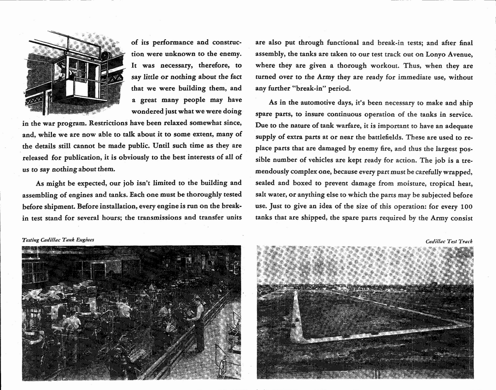 1943 Cadillac From Peace To War Booklet Page 22